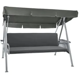 Beautissu Hollywoodschaukelauflage 180 x 50 x 6 cm grau 2 St.