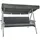 Beautissu Hollywoodschaukelauflage 180 x 50 x 6 cm grau 2 St.