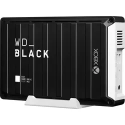 WD BLACK externe Gaming-Festplatte "D10 Game Drive XBOX", schwarz (schwarz, weiß), 12 TB, Festplatten