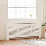 vidaXL MDF Heizkörperverkleidung Weiß 205 cm