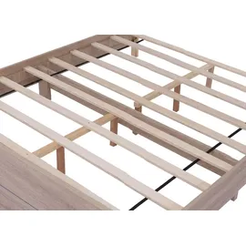 MCW Doppelbett P44 160 x 200 cm Eiche MDF Sonoma Eiche-Optik