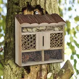 Hi Insektenhotel ca. 27,3 x x 30 cm, Weiß/Schwarz