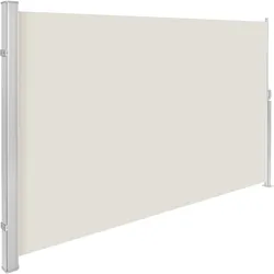 TECTAKE Aluminium Seitenmarkise ausziehbar mit Aufrollmechanismus