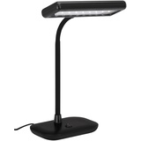 Briloner Leuchten LED Tischleuchte Bürolampe 7,5W, Leuchtenhals dreh-&schwenkbar schwarz