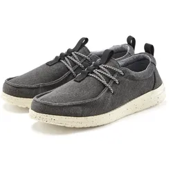 Sneaker JOHN DEVIN, Herren, Gr. 45, grau (anthrazit), Obermaterial: 100% Textilmaterial. Futter: 100% Textilmaterial. Decksohle: 100% Textilmaterial. Laufsohle: 100% Synthetik, unifarben, meliert, casual, Schuhe, Sneaker, Freizeitschuh, Halbschuh, Slipper VEGAN