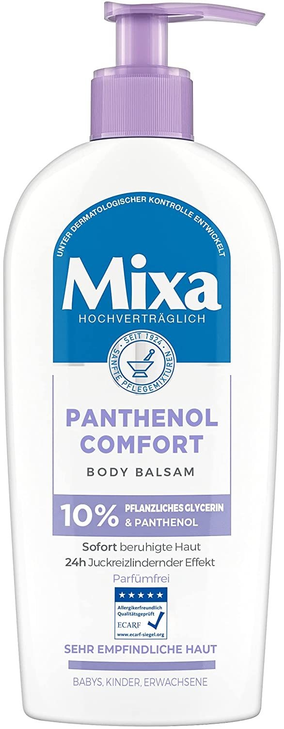 Mixa Panthenol Comfort Body Balsam, juckreizlindernder und beruhigender Balsam 250 ml