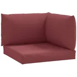 vidaXL Palettenkissen 3-tlg. 60 x 40 x 20 cm melange rot