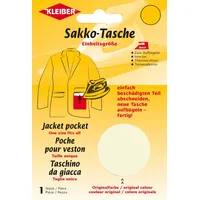 Kleiber Jackentaschenersatz zum Aufbügeln, Beige