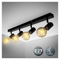 B.K.Licht - Deckenlampe schwenkbar, E27 Fassung, max. 60 Watt,