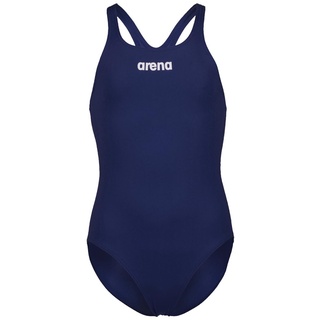 arena Solid Swim Pro Team Einteiliger Badeanzug für Mädchen, Schnelltrocknender Badeanzug, Sportliche Badebekleidung aus arena MaxLife Eco-Gewebe mit Maximaler Chlorbeständigkeit und 50+ UV-Schutz
