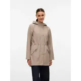 Vero Moda Regenjacke VMMALOU COATED JACKET Lederimitat braun M (38)