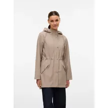 Vero Moda Regenjacke VMMALOU COATED JACKET Lederimitat braun M (38)