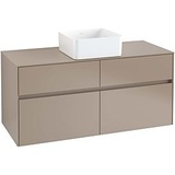 Villeroy & Boch Villeroy und Boch Collaro Waschtischunterschrank C04100VG 120 x 54,8 x 50 cm, Waschtisch mittig, Truffle Grey