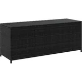 Garden-Auflagenbox Schwarz 150x50x60 cm Poly Rattan