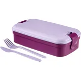 Curver LUNCH und GO Lunchbox inkl. Besteck, verschiedene Farben Farbe: Lila
