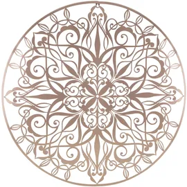 Art for the home Wandbild ART FOR THE HOME "Mandala Rund", rosa (farbe bild(er): rose), B:80cm H:80cm T:1,2cm Ø:1,2cm, Metall, Bilder, Luxus Metal Art Wanddeko