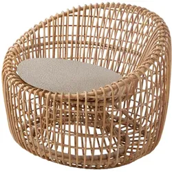 Cane-line Nest Round Sessel Rattan Natural - Natur