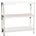 Simon Rack Metallregal 3 Böden Stahl 1000x800x500 mm weiß