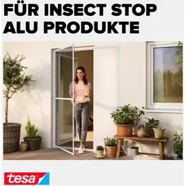 Tesa Insektenschutzgitter 100 x 120 cm Grau