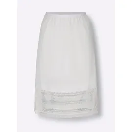 wäschepur Unterrock WÄSCHEPUR, Damen, Gr. 48, weiß, 100% Polyester, unifarben, Röcke Unterrock