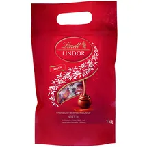 Lindt LINDOR Milch, Schokolade, 1kg Beutel,