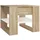 vidaXL Couchtisch Weiß Eiche 55,5 x 55 x 45 cm