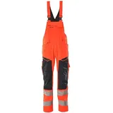 Mascot Latzhose Knietaschen, Stretch-Einsätze Latzhose 82C60 hi-vis rot/schwarzblau