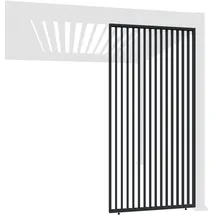 Weide Vertikale Lamellenwand für Weide Pergola 2 Stück 0,93 x 2,34 m Grau