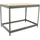 Simon Rack Simonrack Werkbank 400 kg, Belastbarkeit: 90x120x75 cm, Große Arbeitsfläche Arbeitsfläche, Arbeitstisch, Holz-Arbeitsplatte, Grau/Holz - BT-BASIC
