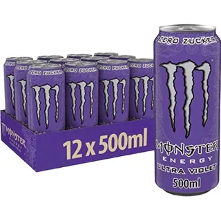 Coca - Cola Monster Energy Ultra Violet Energy Drink 500 ml x 24 Dosen - 12 l