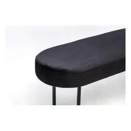 Möbel Kraft Sitzbank Schwarz 100 x 38 x 35 cm