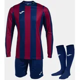 Joma Inter Classic Kurzarm-set - Royal / Bordeaux - 4-5 Jahre