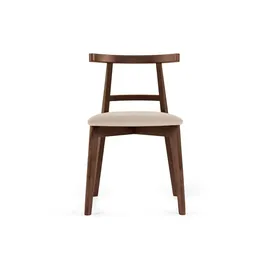 Konsimo Holzstuhl LILIO creme 2er Set