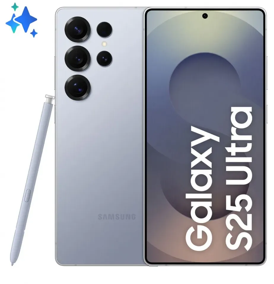 Smartphone Samsung Galaxy S25 Ultra  12 GB RAM 512 GB Blau Titan Silberfarben 6,9