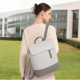 luxuskollektion Damen Cityrucksack 14 Zoll Laptopfach Kunstleder Wasserdicht Anti-Diebstahl