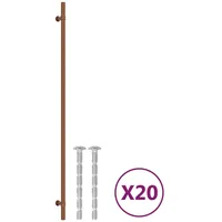 VidaXL Möbelgriffe 20 Stk. Bronzen 480 mm Edelstahl