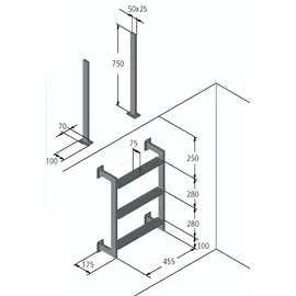 Eichenwald Modell 12.3 Edelstahl 1340 mm