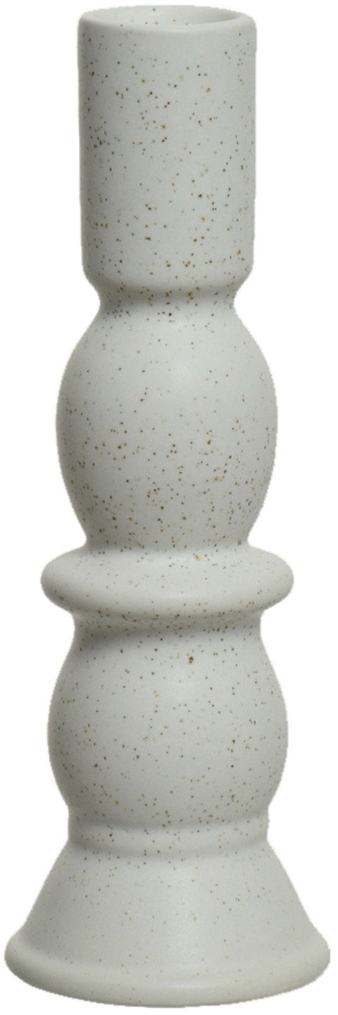Kerzenständer SANDLE, Weiß - Porzellan - H 18,5 cm - glasiert