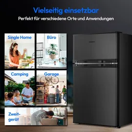 Medion MD37689 Kühl-Gefrierkombination (85 l, 850 mm hoch, Grau)
