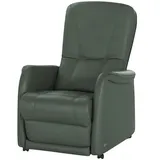 HIMOLLA Fernsehsessel 7568 Leder 77 x 110 x 93 cm Grün elektrisch