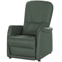 HIMOLLA Fernsehsessel 7568 Leder 77 x 110 x 93 cm Grün elektrisch