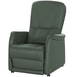 HIMOLLA Fernsehsessel 7568 Leder 77 x 110 x 93 cm Grün elektrisch