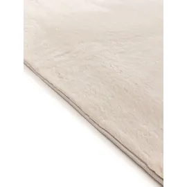benuta Kunstfellteppich, Beige, Kunststoff, Rechteckig, 70x200 cm, pflegeleicht, Teppiche & Böden, Teppiche, Fellteppiche