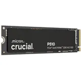 Crucial P510 2TB M.2 2280 NVMe SSD 2000GB interne SSD (2 TB) M.2" 11000 MB/S Lesegeschwindigkeit, 9500 MB/S Schreibgeschwindigkeit, PCIe Gen5 x4, NVMe 2.0, Micron 3D NAND, M.2 2280 schwarz
