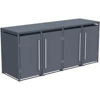 Westmann Mülltonnenbox Pedura 4 265 x 80 x 116 cm anthrazit