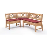 58 aufm Kessel 58aufmkessel Eckbank, Buche, Rot, Holz, 224x177 cm, Esszimmer, Bänke, Eckbänke