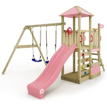 Wickey Spielturm Smart Savana mit Schaukel & Rutsche, pastellblau