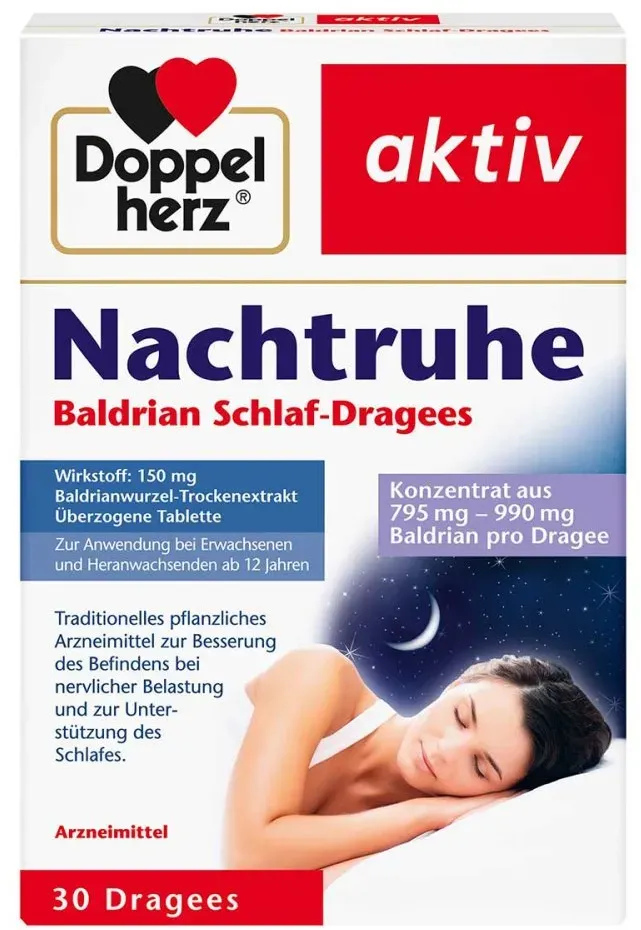 Doppelherz Nachtruhe Baldrian Schlaf-dragees