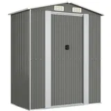 vidaXL Geräteschuppen 1,92 x 1,08 m Hellgrau