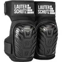 LauterSchutz Kniepolster Komfort Gel, zertifiziert, Knieschoner, verstärkt, schwarz, 1 Paar